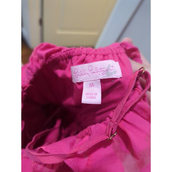 Lilly Pulitzer Pink Ruffle Anchor Dress - Picture 4 of 5